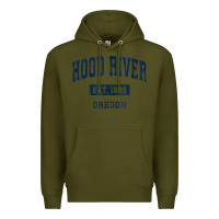 Army Green hood river oregon or vintage sports established navy design t shirt Premium Hoodie - linhVisuals