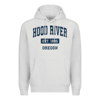 Dove Grey hood river oregon or vintage sports established navy design t shirt Premium Hoodie - linhVisuals