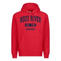 Red hood river oregon or vintage sports established navy design t shirt Premium Hoodie - linhVisuals