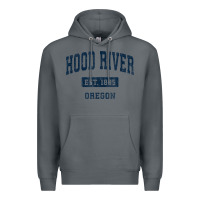 Rock hood river oregon or vintage sports established navy design t shirt Premium Hoodie - linhVisuals
