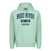 Seafoam hood river oregon or vintage sports established navy design t shirt Premium Hoodie - linhVisuals