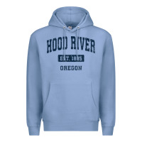 Colony Blue hood river oregon or vintage sports established navy design t shirt Premium Hoodie - linhVisuals