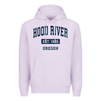 Lilac hood river oregon or vintage sports established navy design t shirt Premium Hoodie - linhVisuals