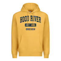 Mustard hood river oregon or vintage sports established navy design t shirt Premium Hoodie - linhVisuals