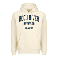 Sandshell hood river oregon or vintage sports established navy design t shirt Premium Hoodie - linhVisuals