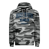 Slate Camo hood river oregon or vintage sports established navy design t shirt Premium Hoodie - linhVisuals