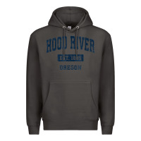 Smoke hood river oregon or vintage sports established navy design t shirt Premium Hoodie - linhVisuals