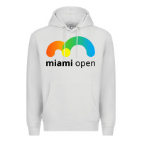 Dove Grey miami open Premium Hoodie - linhVisuals