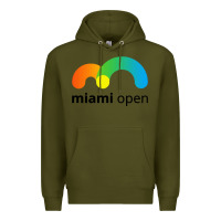 Army Green miami open Premium Hoodie - linhVisuals