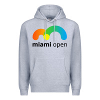 Heather Grey miami open Premium Hoodie - linhVisuals