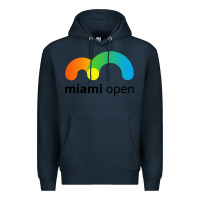 Navy miami open Premium Hoodie - linhVisuals