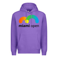 Purple miami open Premium Hoodie - linhVisuals
