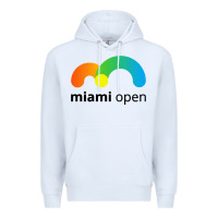 White miami open Premium Hoodie - linhVisuals