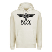 Oatmeal Heather boy london Premium Hoodie - linhVisuals