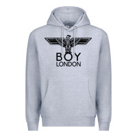 Heather Grey boy london Premium Hoodie - linhVisuals