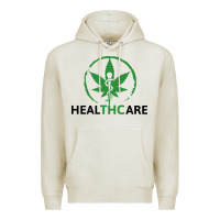 Oatmeal Heather healthcare thc marijuana cannabis medical Premium Hoodie - linhVisuals