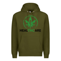 Army Green healthcare thc marijuana cannabis medical Premium Hoodie - linhVisuals
