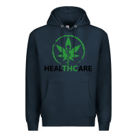 Navy healthcare thc marijuana cannabis medical Premium Hoodie - linhVisuals