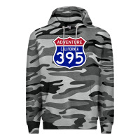 Slate Camo california usa highway 395 hiking fishing climbing adventure premium Premium Hoodie - linhVisuals