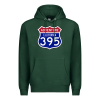 Sports Green california usa highway 395 hiking fishing climbing adventure premium Premium Hoodie - linhVisuals
