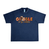 Navy Gobble Gobble Til You Wobble Urban Heavy Tee - LillyAllenDesigns