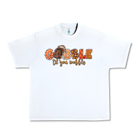 White Gobble Gobble Til You Wobble Urban Heavy Tee - LillyAllenDesigns