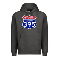 Charcoal Heather california usa highway 395 hiking fishing climbing adventure premium Premium Hoodie - linhVisuals