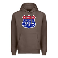 Coffee california usa highway 395 hiking fishing climbing adventure premium Premium Hoodie - linhVisuals