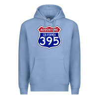 Colony Blue california usa highway 395 hiking fishing climbing adventure premium Premium Hoodie - linhVisuals