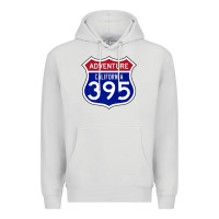 Dove Grey california usa highway 395 hiking fishing climbing adventure premium Premium Hoodie - linhVisuals