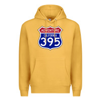 Mustard california usa highway 395 hiking fishing climbing adventure premium Premium Hoodie - linhVisuals