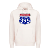 Pale Pink california usa highway 395 hiking fishing climbing adventure premium Premium Hoodie - linhVisuals