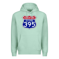 Seafoam california usa highway 395 hiking fishing climbing adventure premium Premium Hoodie - linhVisuals