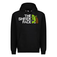 Black the shrek face Premium Hoodie - linhVisuals