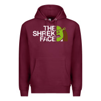 Burgundy the shrek face Premium Hoodie - linhVisuals