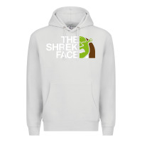 Dove Grey the shrek face Premium Hoodie - linhVisuals
