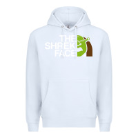 White the shrek face Premium Hoodie - linhVisuals