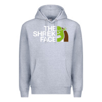Heather Grey the shrek face Premium Hoodie - linhVisuals