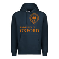 Navy oxford Premium Hoodie - linhVisuals