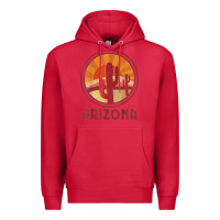 Cardinal arizona cactus sunset scene graphic t shirt Premium Hoodie - linhVisuals