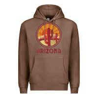 Chestnut arizona cactus sunset scene graphic t shirt Premium Hoodie - linhVisuals
