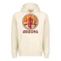 Tofu arizona cactus sunset scene graphic t shirt Premium Hoodie - linhVisuals