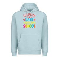 Blue Mist happy last day of school teacher boys girls school last day Premium Hoodie - linhVisuals