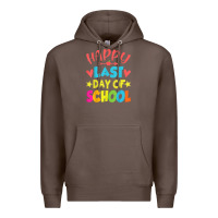Coffee happy last day of school teacher boys girls school last day Premium Hoodie - linhVisuals
