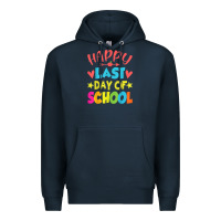 Navy happy last day of school teacher boys girls school last day Premium Hoodie - linhVisuals