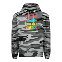 Slate Camo happy last day of school teacher boys girls school last day Premium Hoodie - linhVisuals