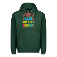 Sports Green happy last day of school teacher boys girls school last day Premium Hoodie - linhVisuals