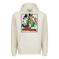 Oatmeal Heather buddy thunderstruck friend Premium Hoodie - linhVisuals