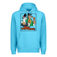 Ocean Blue buddy thunderstruck friend Premium Hoodie - linhVisuals