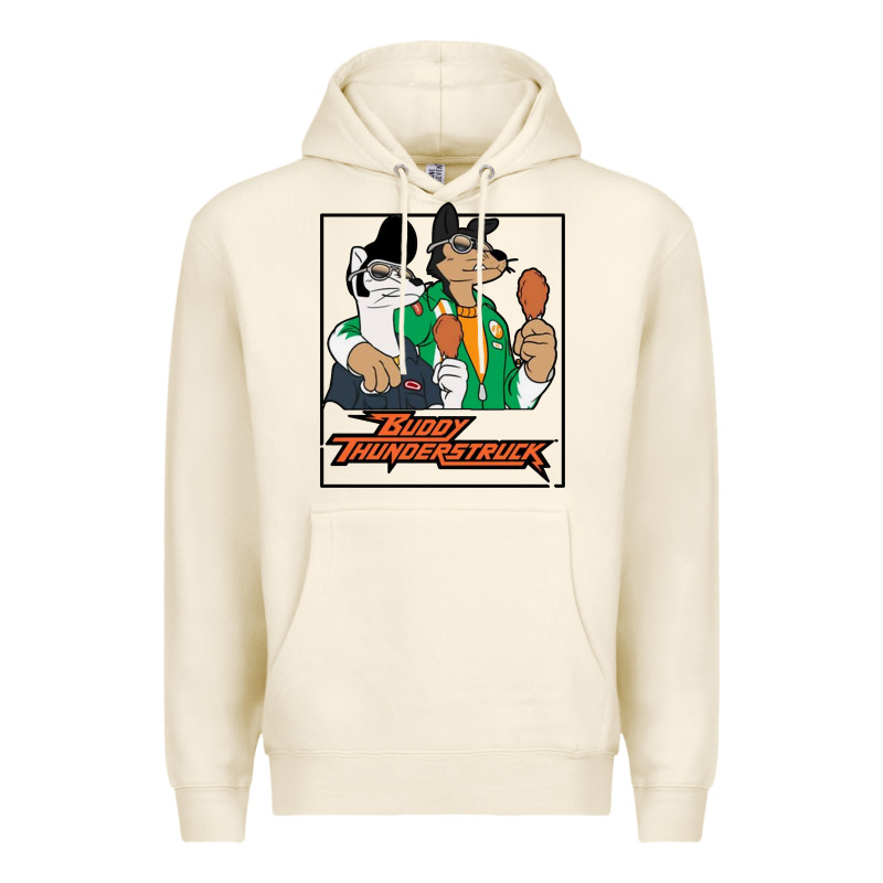 Buddy Thunderstruck Friend Premium Hoodie by linhVisuals | Teevron